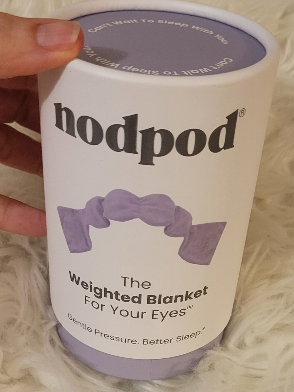 Nodpod Sleep Mask Weighted Eye Blanket - Wisteria - Picture 7 of 14